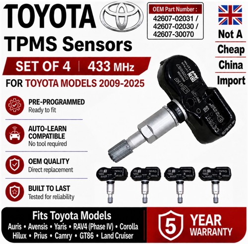 Toyota tpms tyre - 4x,