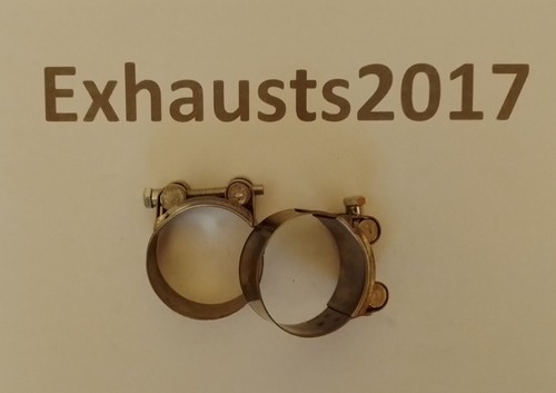Exhaust silencer clamps - exhaust,