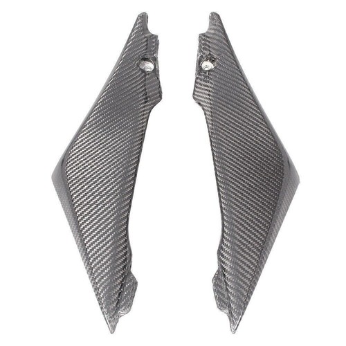 Black carbon fiber tank - fiber, side