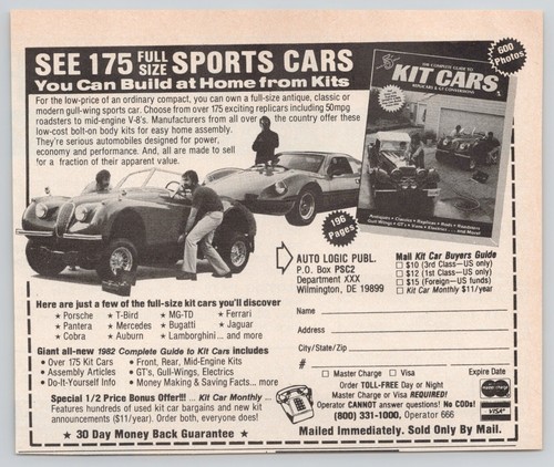Kit cars auto - kit, logic