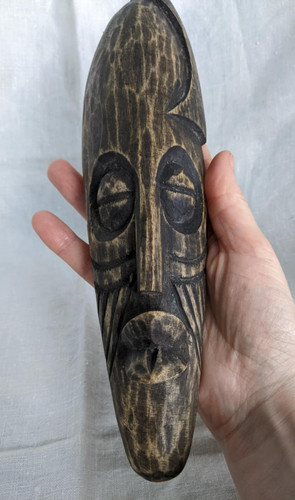 Vintage wooden carved african - vintage,