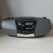 JVC RC-BX25 Portable AM FM Radio CD Tape Cassette Player Boombox