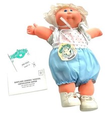 Cabbage Patch Kids NEW BORN BABY BOY - 14" Tall Plush Soft Toy Doll Vintage