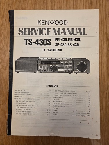 Kenwood 430s service manual - kenwood, ts-430s