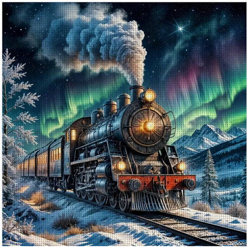 Printed cross stitch kit - kit, ct