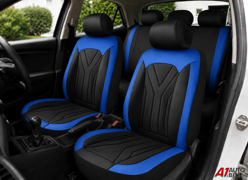Stitch blue black leather - stitch,