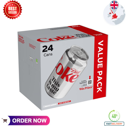 Diet coke can cola box - can,