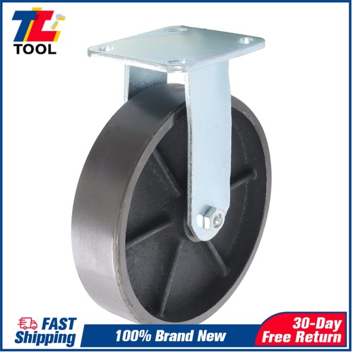 Fixed cast iron wheels - 8",