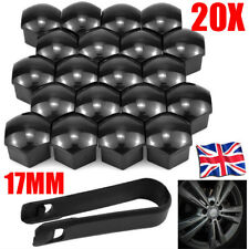 20Pcs 17mm Gloss Black Car