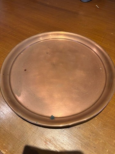 Vintage solid copper serving - copper,