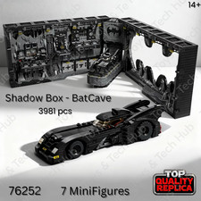 🦇 3981PCS MOC 76252 Batcave Shadow Box – Super Heroes Modular Building Set 🎁