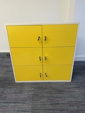 Deluxe Lockers Nest Of 6 Multi Compartment Gym School Office Work In Yellow