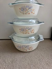 Vintage pyrex blue - blue, iris