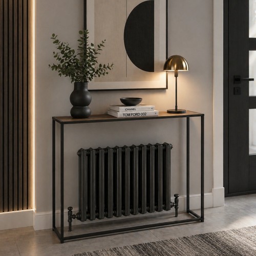 Radiator console table rustic - radiator,