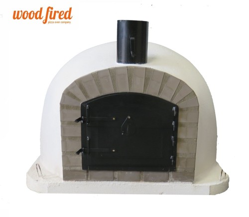 Brick outdoor wood fired pizza - fired,