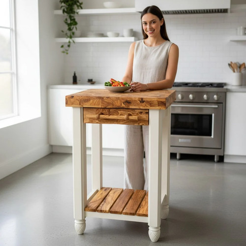 Compact olive wood kitchen - compact,