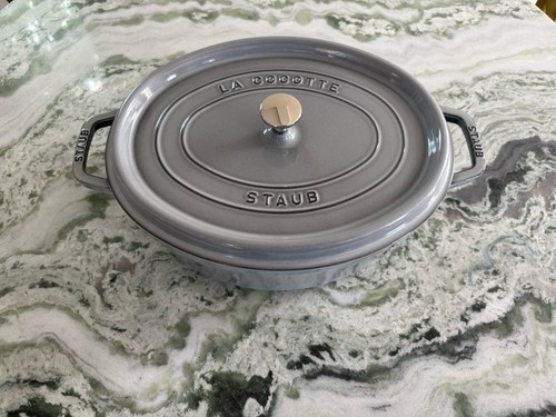 Staub grey oval cocotte - cocotte, 33