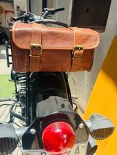 Tan Leather Saddle Tool Bag