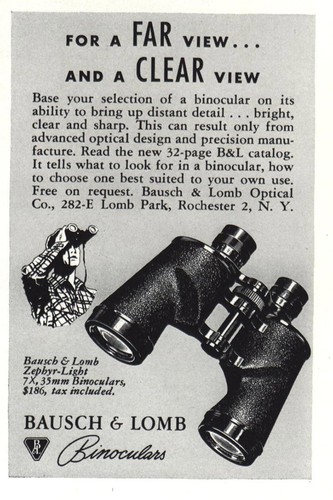 1949 bausch lomb binoculars - bausch,
