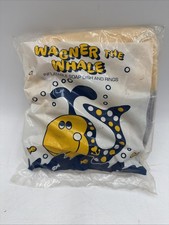 Wagner the Whale Avon 1980 issued NOS still sealed inflatable soap dish & rings