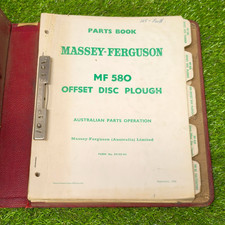 Massey Ferguson MF 580, MF600, MF620 Parts Book Disc Plough, Cultivator, Disc Ha