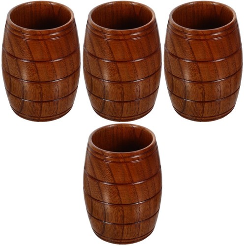 4pcs reusable wooden beer mugs - reusable,