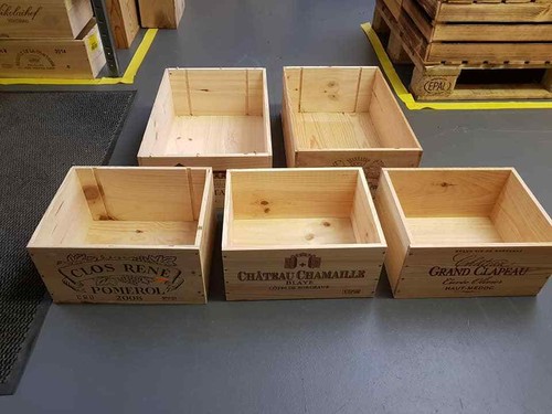 Pack wooden wine box - 5, of