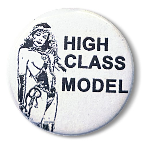 High class model pin badge - model,