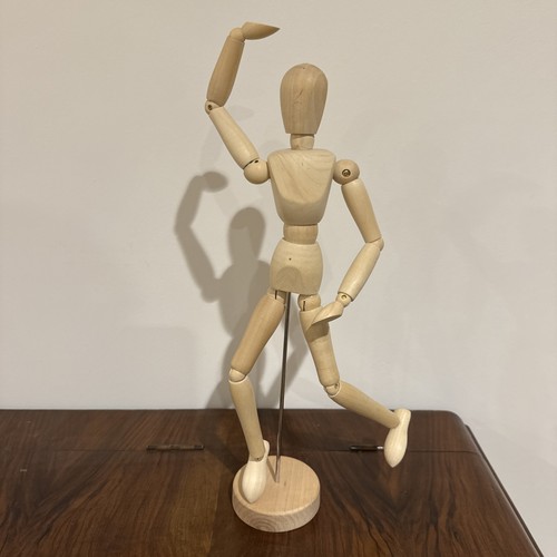 30cm wooden articulated - wooden, artist