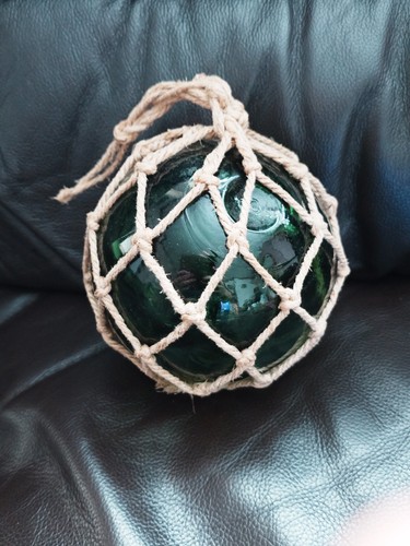 Vintage green glass - green,