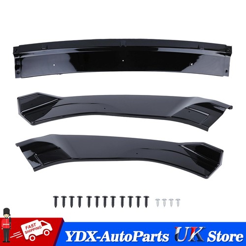 Gloss black front splitter - front,