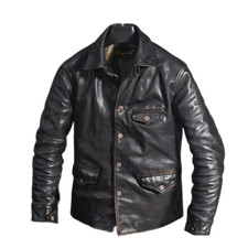 Mens Vintage Distressed Black
