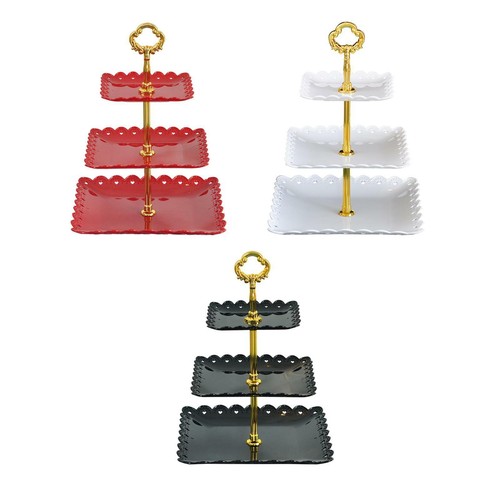 Three tier cupcake stand snack - three-tier,