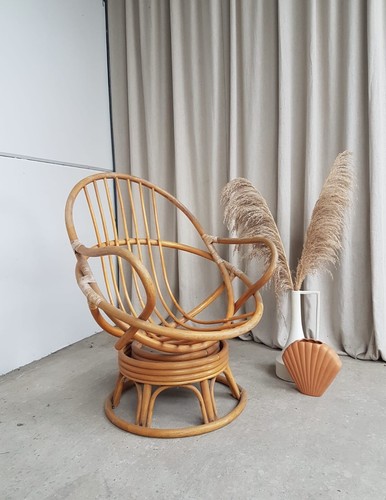 Vtg mid century wicker - vtg,