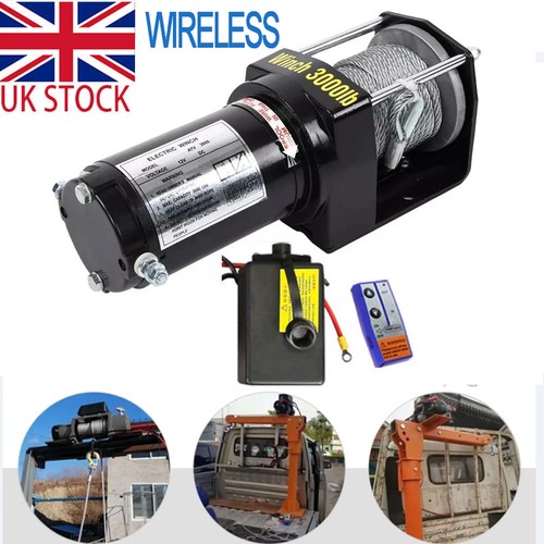 12v 3000lbs electric winch - 3000lbs,