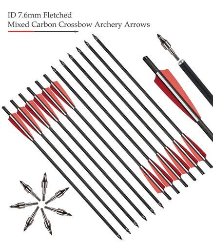 12x carbon bolts arrows - 12x,