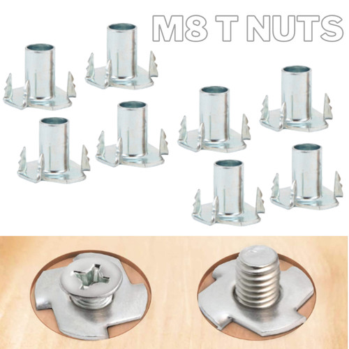 Four pronged captive threaded - pronged,