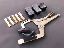 Handheld Fret Press， with 4 neck support cauls & with 5 Radius Inserts