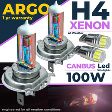 H4 Xenon Headlight Bulbs White
