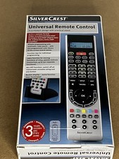 Silvercrest 10 In 1 Universal Remote Control With Stand - New In Box TV/VCR/DVD