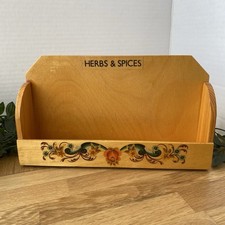Vintage Wooden Herb And Spice