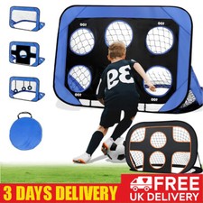 2 In 1 Football Goal Posts For Kids Foldable Football Net Pop Up Goal Target Net
