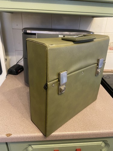 Vintage record carry storage - vintage,