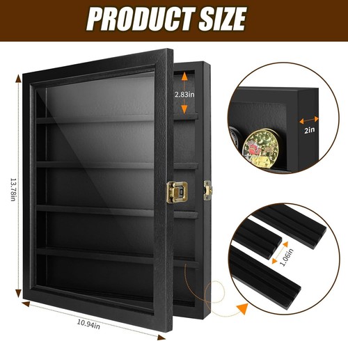 Challenge coin display case - coin,
