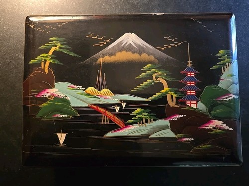 Handpainted black laquered - handpainted,