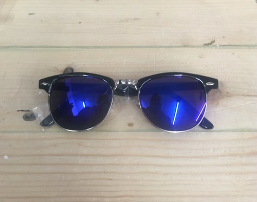 Black blue lenses 1950s - black,