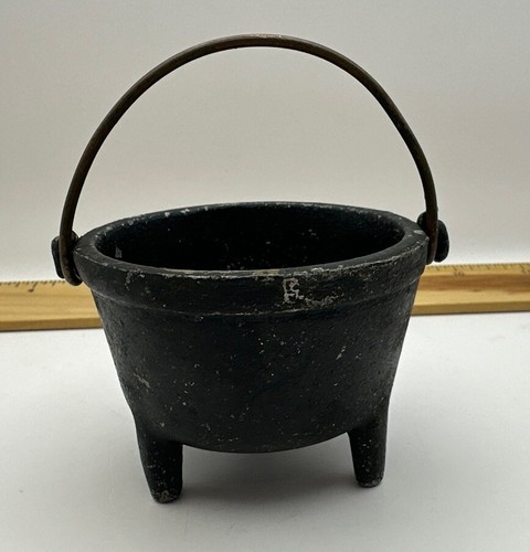 Old vintage small cauldron - vintage,