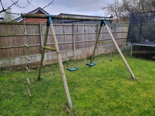 Plum play wooden double swing - wooden,