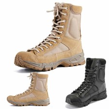 Outdoor Shoes Hiking Mens Leather Tactical Boots Military Combat Army SWAT Boots