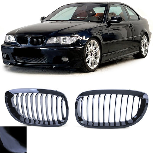 Black front grille - black, for